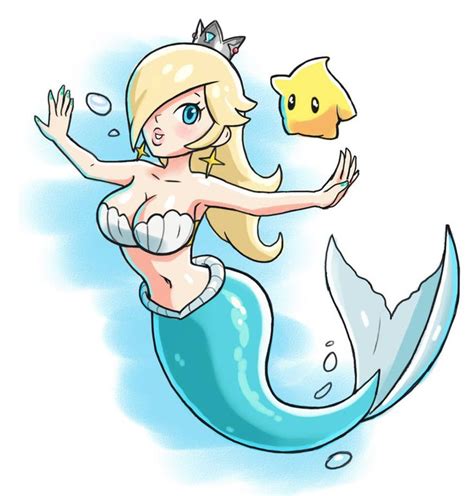 Rosalina Mermaid By Missjibun On DeviantArt Super Mario Art Super