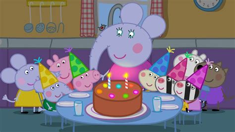 Peppa Celebrates Edmond Elephants Birthday Youtube