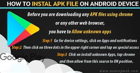 How To Install Apk On Android Device A Savvy Web