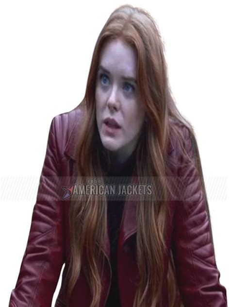 Fate The Winx Saga Abigail Cowen Red Leather Jacket