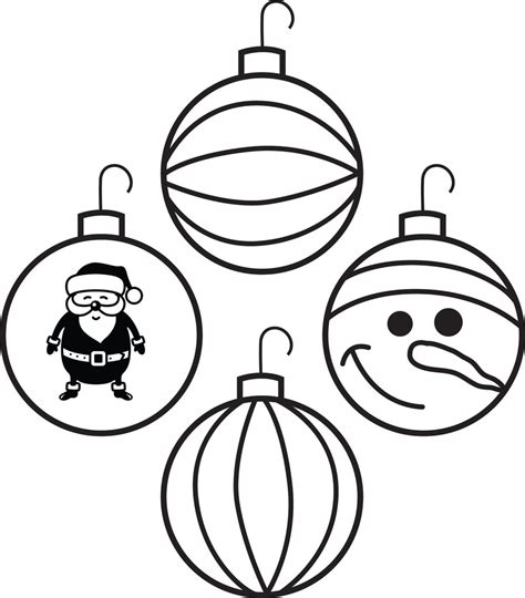 Check spelling or type a new query. Printable Christmas Ornaments Coloring Page for Kids #4 ...