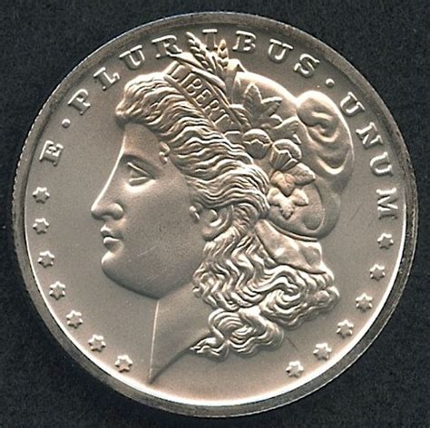 Morgan Dollar Commemorative Design 1 Oz 999 Fine Silver Coin