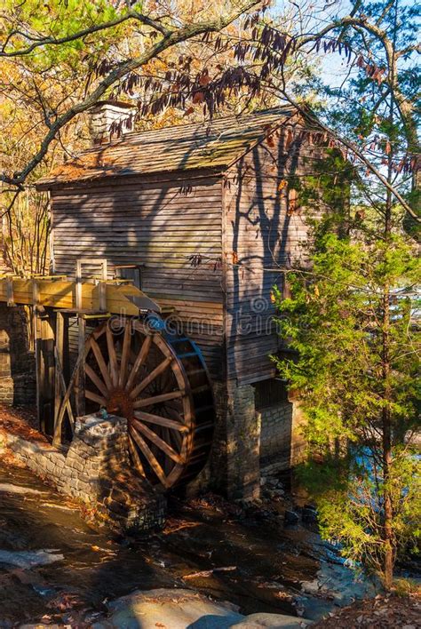 Grist Mill In Stone Mountain Park Usa Stock Image Image Of Leaves