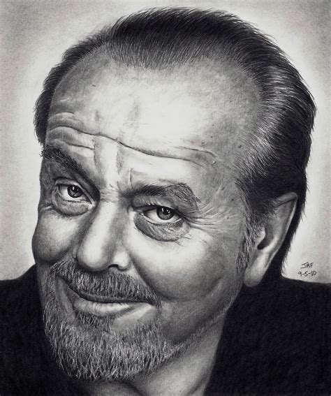 It records something that the artists see or it may develop an idea for later use. Go to DrPencil.com: Drawing of Jack Nicholson - HIGH RES SCAN