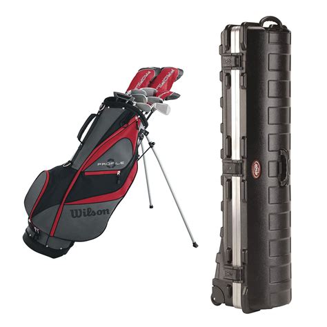Wilson Profile Xd Men S Golf Club Set And Skb Cases Hard Plastic Travel Case