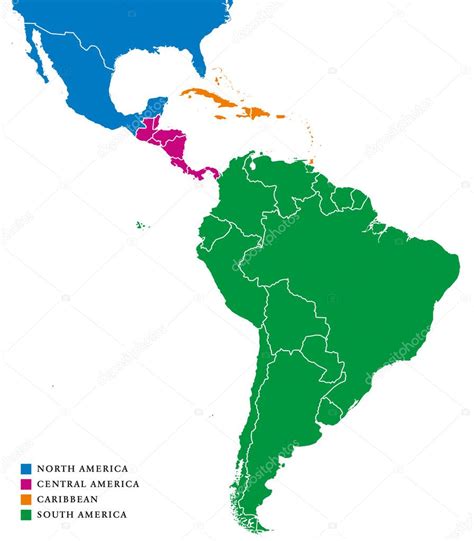 Latinamerika Karta Karta