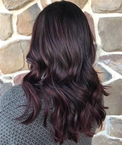 Dark Burgundy Brown Hair Dye Fashion Style