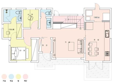 6 모던함에 융통성을 가미한 실용주의 40평 단독주택 작은 집 평면도 집 스타일