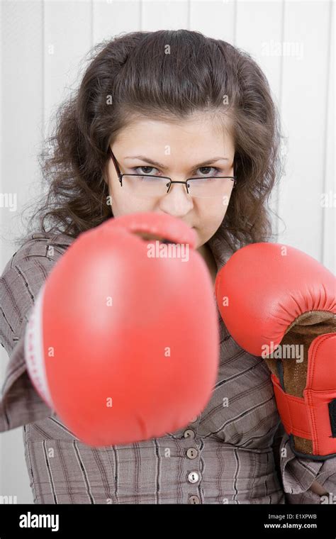 Beautiful Girl In Boxing Gloves Hi Res Stock Photography And Images Alamy
