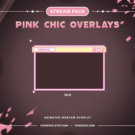 Animated Pink Twitch Overlay Windows Particles Overlay Etsy
