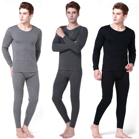 2018 mens warm thermal underwear mens long johns sexy black thermal underwear sets thick long
