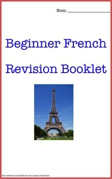 French Beginners Revision Booklet by Fun while Learning | TpT
