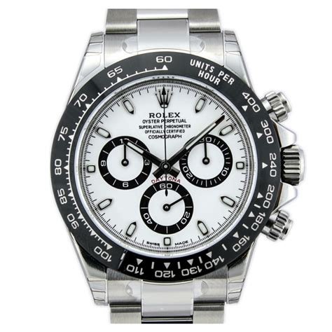 Rolex Daytona Stainless Steel Ceramic White Dial 116500 Global Watch Shop