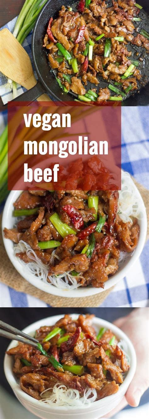 This easy mongolian chicken recipe goes perfectly with plain white rice. Vegan Mongolian Beef | Vegan dinner recipes, Vegetarian ...