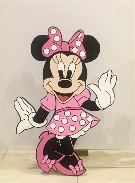 Minnie Mouse Wood Cutout Minnie Mouse Birthday By Agracefulaffair