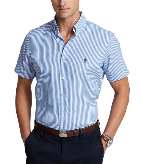 Polo Ralph Lauren Classic Fit Stretch Twill Short Sleeve Woven Shirt Dillards