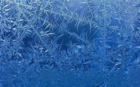 Frost Blue Background Glass Winter Window Ice Wallpapers Hd