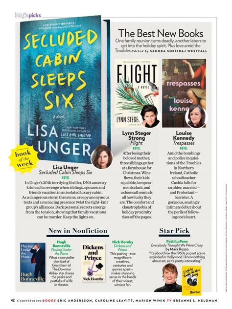 People Magazine Book Of The Week Lisa Unger