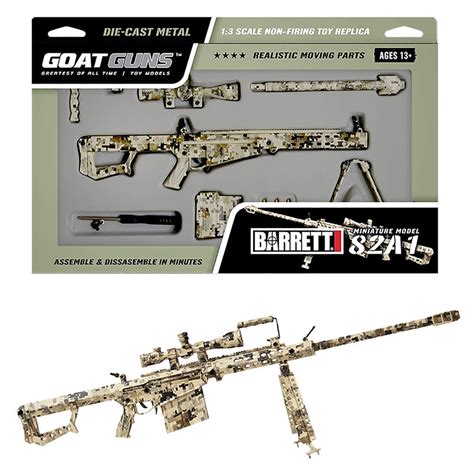 Goat Guns Mini 50 Cal Rifle 13 Scale Die Cast Metal Barrett 82a1 Cam