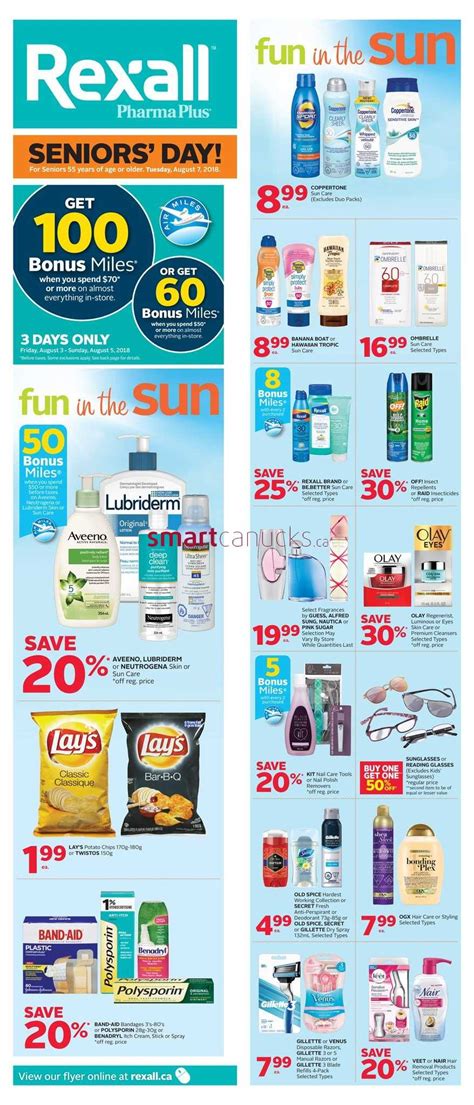 Rexall Pharmaplus On Flyer August 3 To 9