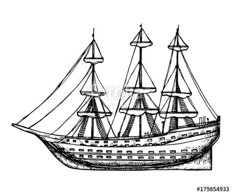 Clipper Ship Drawing At Getdrawings Free Download