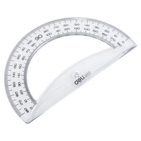 180 Degree Protractor Easy Grab 12cm Transparent Rulers Triangles