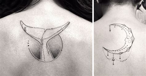 Minimalist Line And Dot Tattoos By Turkish Artist Prove Less Is More Dot Tattoos Tattoos And