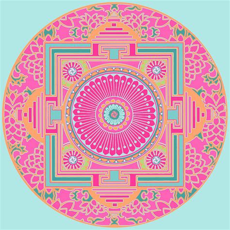 Asian Inspiration Mandala Digital Art By Joy Mckenzie