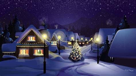 Christmas Village Wallpapers Wallpaper Cave