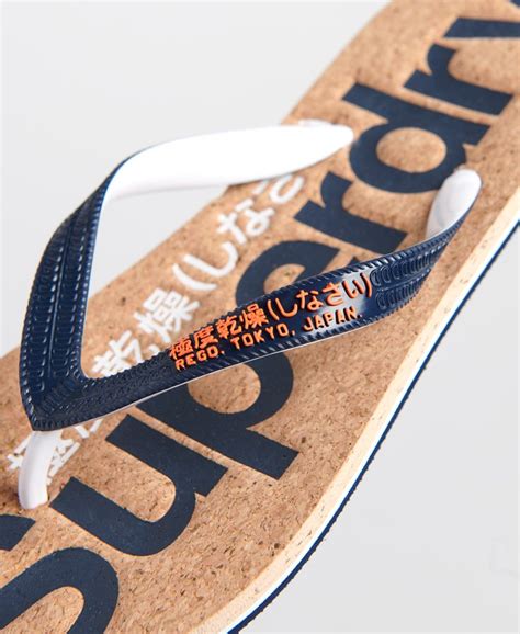 Womens Cork Flip Flop In Dark Navy Superdry