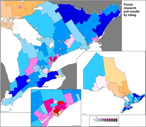 Canadian Election Atlas Forum Research Poll Riding By Riding Map