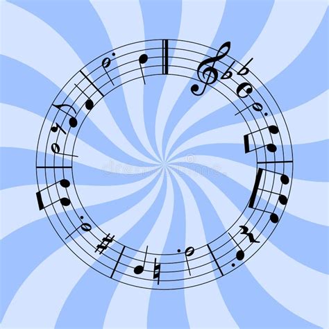 Cirkel Muziek Vector Illustratie Illustration Of Kwart 8109098