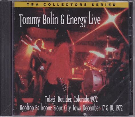 Tommy Bolin Tommy Bolin And Energy Live Tulagi Boulder Colorado