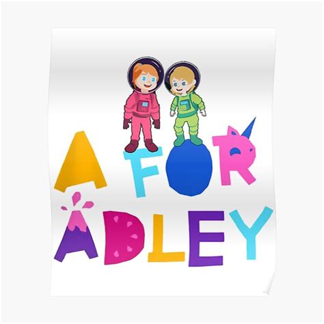 A For Adley Poster For Sale By Candybowsuk Redbubble