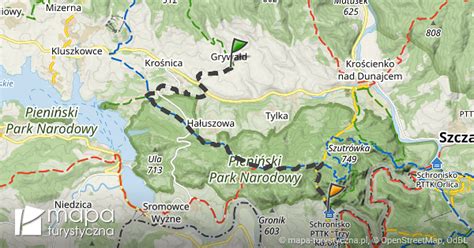 Trasa Do Schronisko Pttk Trzy Korony Mapa Turystyczna Pl