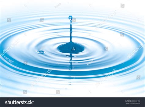 Drop Water On White Background Stock Photo Edit Now 380848192