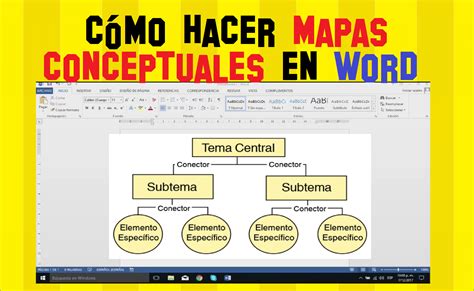 C Mo Hacer Mapas Conceptuales En Word El Profe Jorge