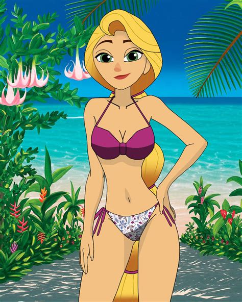 Rapunzel Tangled The Series In A Bikini By Carlshocker On Deviantart