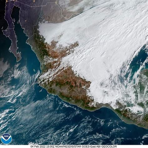 Así Se Ve La Masa De Aire Polar En México Imágenes Satelital