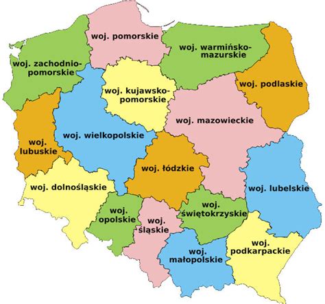 All regions, cities, roads, streets and buildings satellite view. Poland - Maps