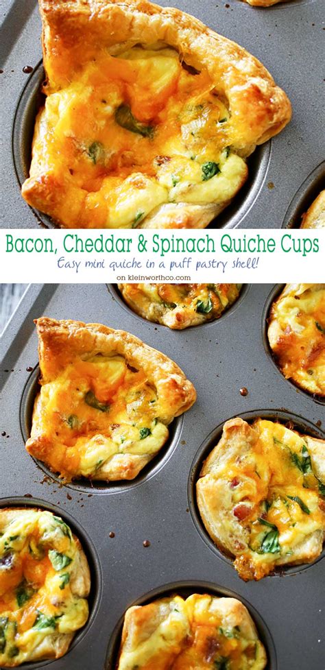 Bacon Cheddar And Spinach Quiche Cups Taste Of The Frontier