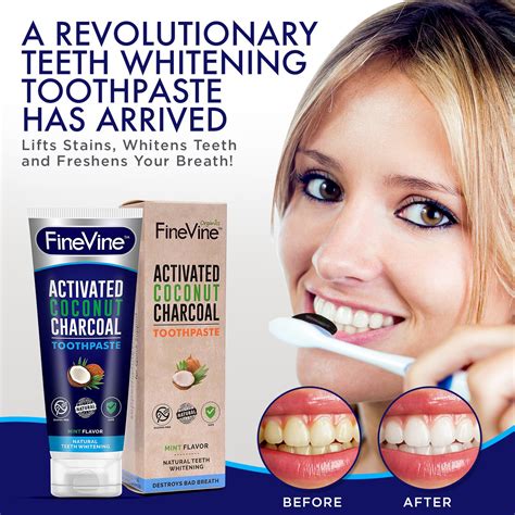 Charcoal Teeth Whitening Toothpaste Made In Usa Whitens Teeth