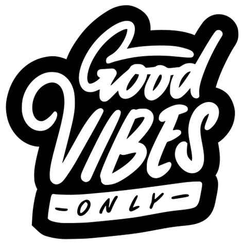 Good Vibes Only Stickers Free Miscellaneous Stickers