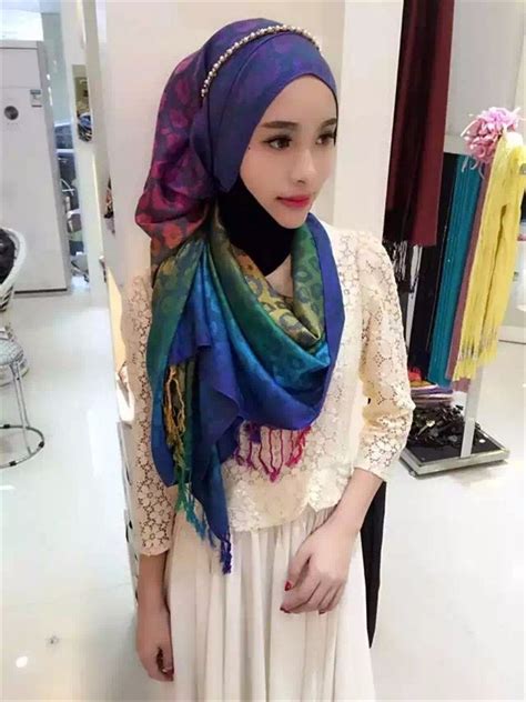 Hot Sell Wholesale Malaysia Muslim Hijab Shawls Printing Women Hijabs