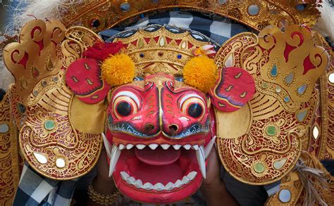 Traditional Barong Dance Mask Of Lion Bali Photograph By Rostislav Ageev
