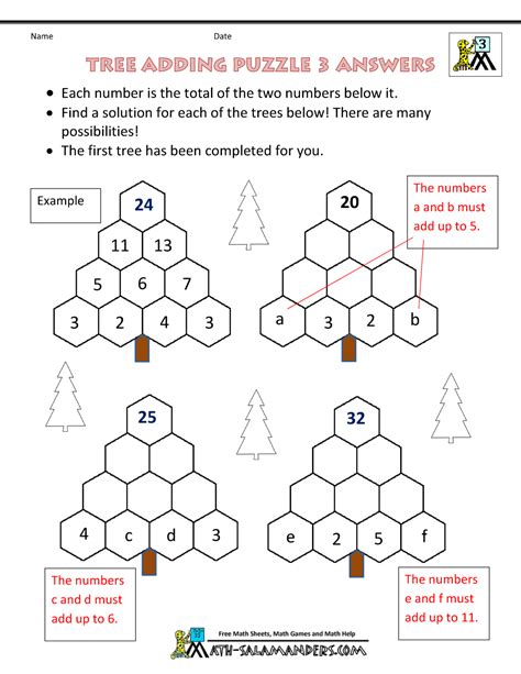 Free math puzzle worksheets for sports, games for preschool, kindergarden, 1st grade, 2nd grade, 3rd grade, 4th grade and 5th grade. Math Puzzle Worksheets 3rd Grade