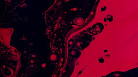Red Black Paint Spots Stains Abstract Hd Desktop Wallpaper Widescreen