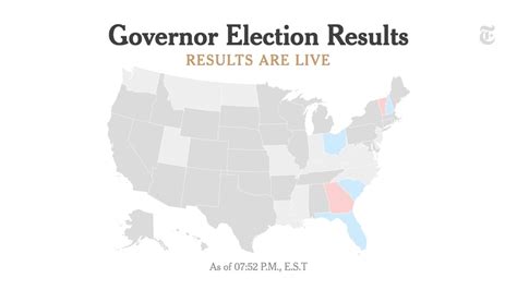 Live Governor Election Results The New York Times