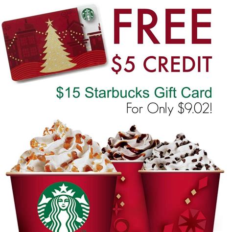 Maybe you would like to learn more about one of these? FREE $5 Credit = Starbucks Gift Card Deal $9.02 for $15