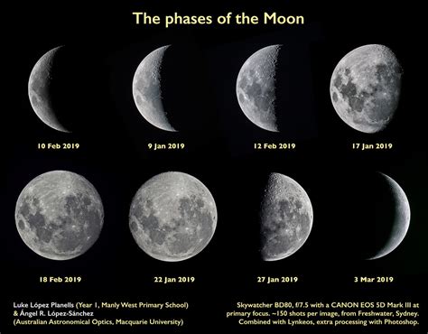 Different Types Of Moon Phases Moon Phases Images And Photos Finder